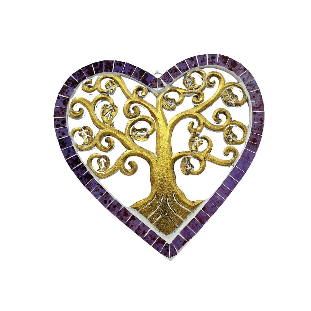 Árbol de la Vida de Madera y Vidrio