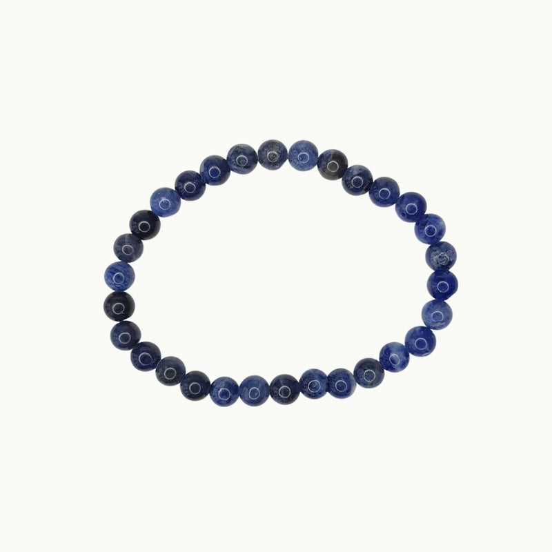 Pulsera de piedra Sodalita esferas