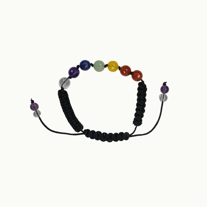 Pulsera de piedras 7 Chackras macrame