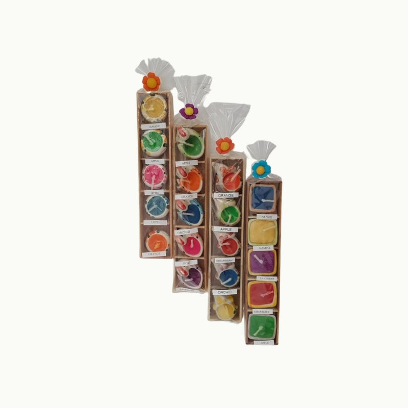 Pack 4 sets de velas aromáticas