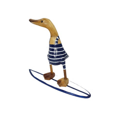 Pato de madera surfista