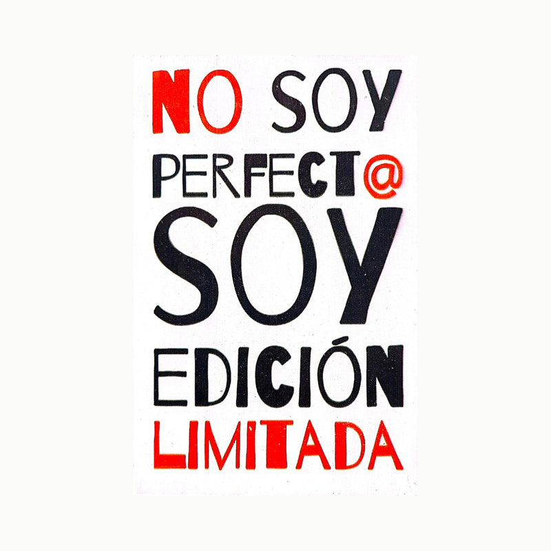 Tablero de Madera con Frase Inspiradora : No Soy Perfecto