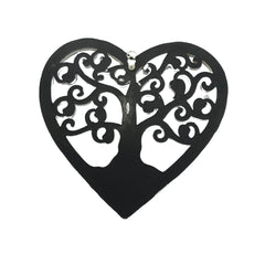 Árbol de la vida Corazon de Madera y Vidrio