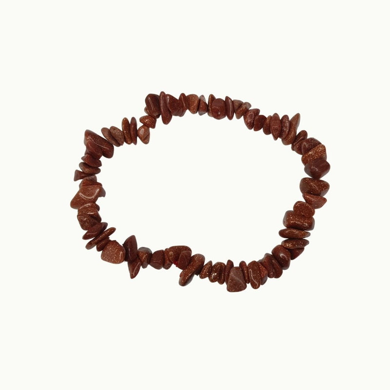 Pulsera de piedra Aventurina Oro