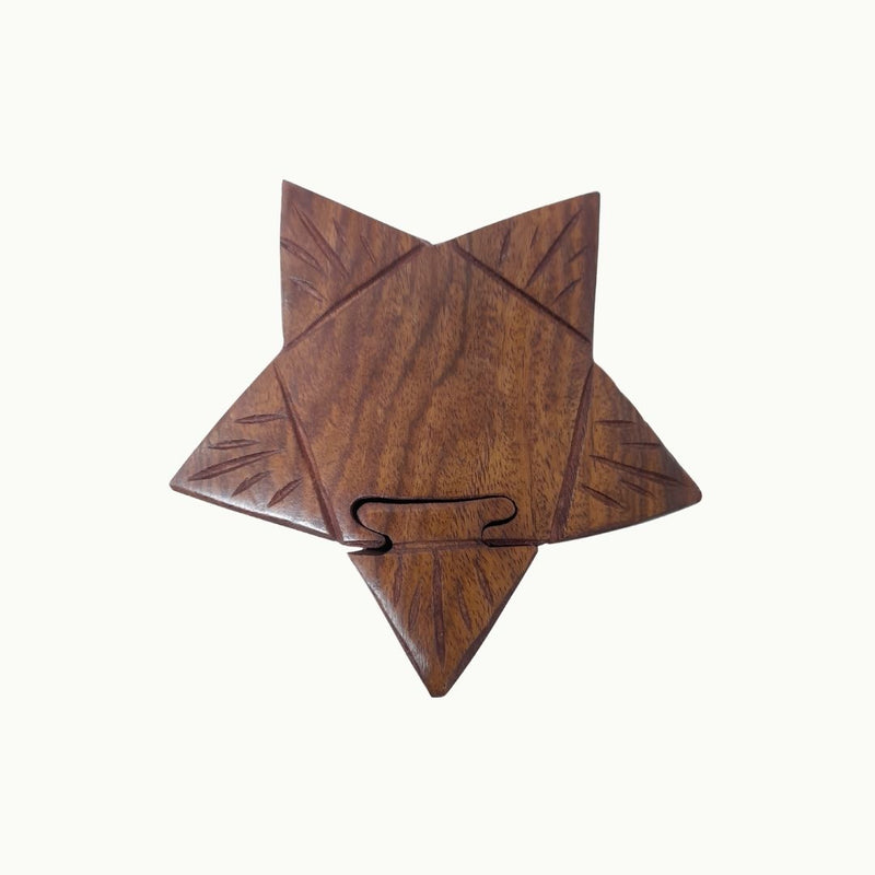 Caja puzzle de madera Estrella
