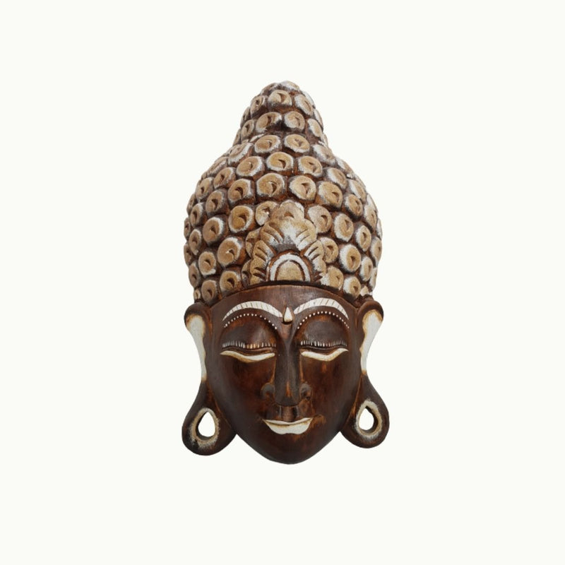 Máscara de Buda de Madera